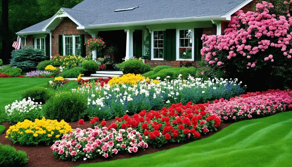 kwiaty przed domem kwiaty przed domem