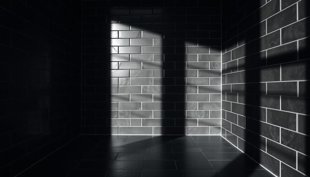 fuga do czarnych płytek