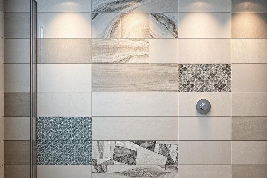 jakie płytki na ścianę pod prysznic