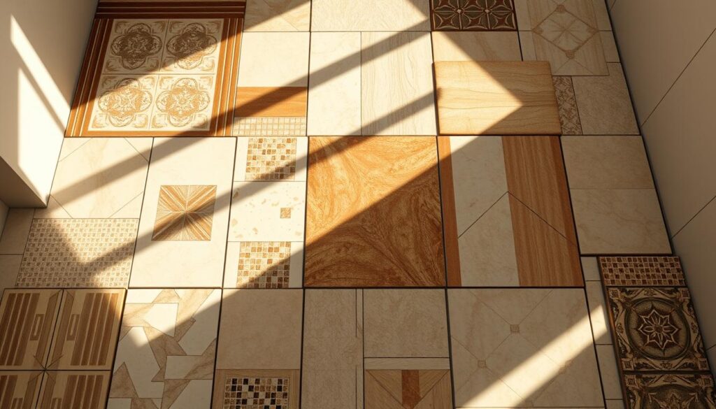 kombinacje układów płytek