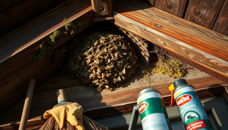 Jak zlikwidować gniazdo os pod dachem