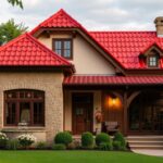 Jaka elewacja do czerwonego dachu
