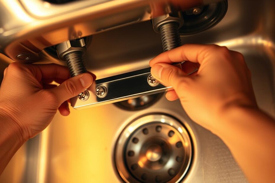 Jak zamontować zaczepy do zlewozmywaka