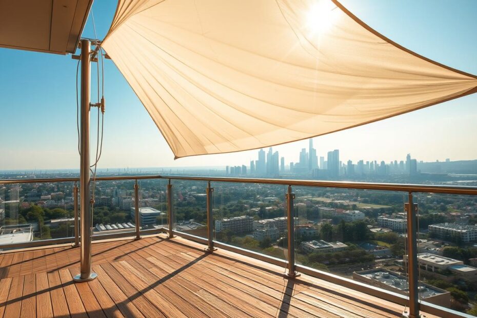 Jak zamontować żagiel na balkonie