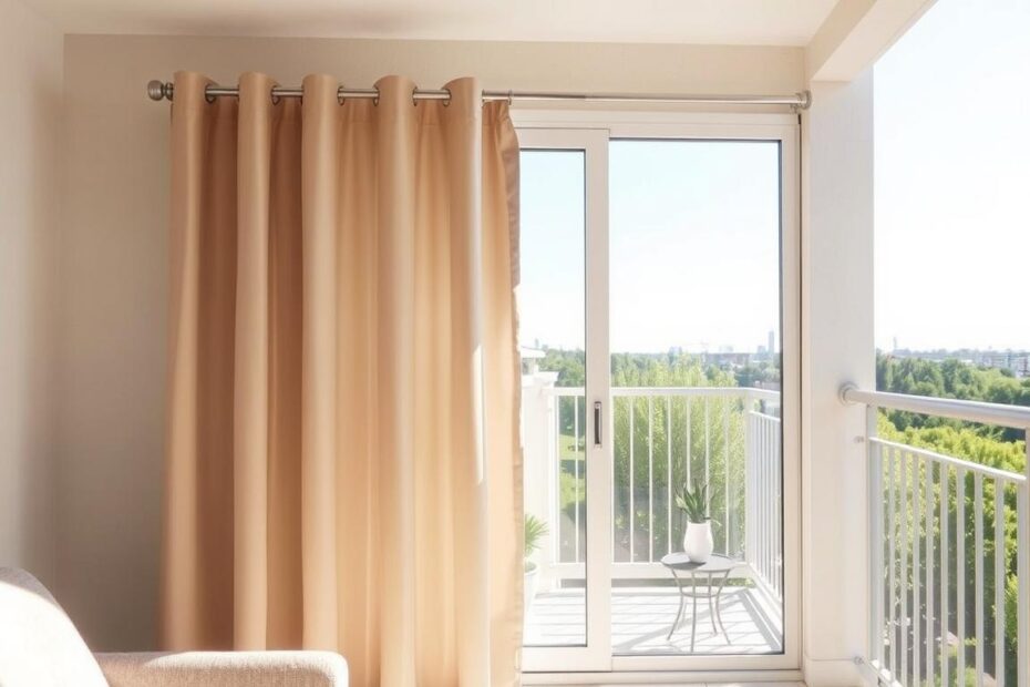 Jak zamontować zasłony na balkonie bez wiercenia